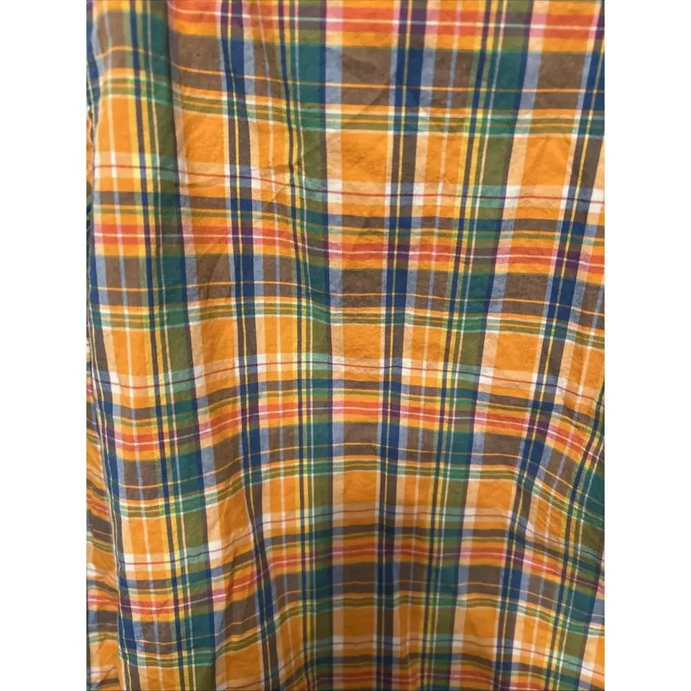 Polo Ralph Lauren Men's Custom Fit Button-Up Orange Plaid XL/TG Madras Preppy - Picture 5 of 7
